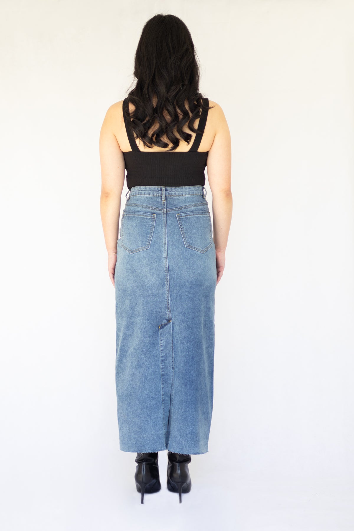 GLORY DENIM MAXI SKIRT